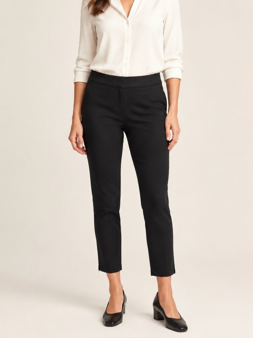 Apt. 9 Torie Black Stretch Ankle Dress Pants Size 4